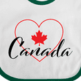 thumbnail image 4 of Inktastic Canada-heart and maple leaf Boys or Girls Baby Bib, 4 of 4