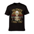 thumbnail image 2 of Silence I Keel You T-Shirt Col Rond Noir Imprimé pour Adulte, Homme, Femme, Adolescent, Adolescent, Jeune, 2 of 6