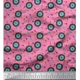 thumbnail image 1 of Soimoi Poly Georgette Fabric Dart Board Sports Printed Fabric 1 Yard 52 Inch Wide, 1 of 1