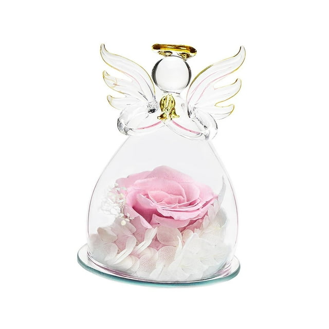 Rosa eterna Strade Fareast Limited en cristal Regalo de Cumpleaños Adorno Regalos Rosa eterna para mujer Hija Mamá Cumpleaños de Navidad
