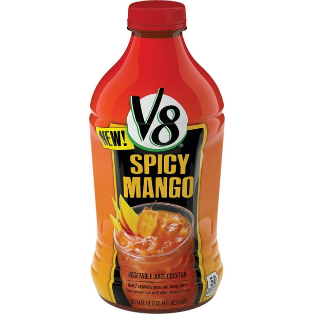 V8 Spicy Mango Vegetable Juice Cocktail, 46 oz. - Walmart ... V8 Spicy Mango Vegetable Juice Cocktail, 46 oz. - Walmart ...