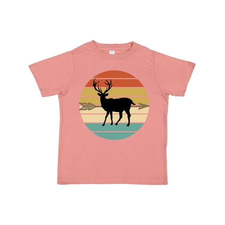 

Inktastic Bowhunting Archery Deer Retro Sunset Gift Toddler Boy or Toddler Girl T-Shirt