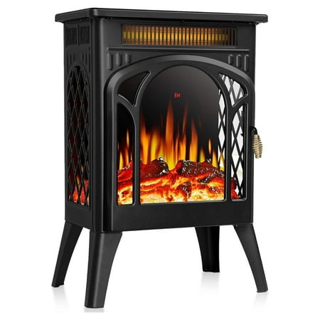 

Galaxera 16 Inch Electric Fireplace Freestanding Fireplace Stove with 3D Flame Effect Small Electric Fireplace Heaters for Indoor Use with Temperature Adjustment ETL Certified Black…