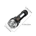 thumbnail image 3 of Linterna LED de alta potencia, recargable de largo alcance, resistente al agua y a los golpes, para emergencias al aire libre, 1000 lúmenes de salida, cuerpo de aluminio duradero, multimodo,, 3 of 8