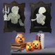 thumbnail image 5 of Estatua de espejo fantasma brillante, fantasma luminoso en espejo, escultura de pared de terror 3D, decoración de Halloween, escultura de fantasma que emerge de un espejo antiguo de resina fundida (B), 5 of 5