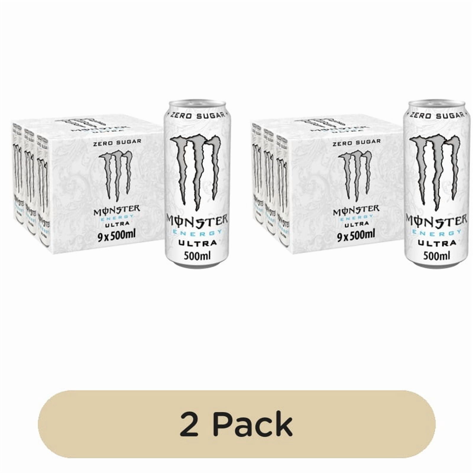 Monster Energy Drink Ultra Zero Sugar 9 x 500ml, British Import (Pack of 2)