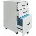 thumbnail image 6 of 3 Drawers Wooden Locking File Cabinet with Storage Removable File Cabinet for Home Office,Under Desk Filing Cabinets(White), 6 of 7