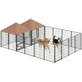 thumbnail image 1 of PawHut Enclos Extérieur pour Chien, Enclos pour Chien Robuste avec 2 Pcs, 1 of 10