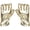 gold, variant on Gold Faux Leather Half Finger Gloves, Gothic Punk Fingerless Gloves for Themed Events, Gold 16x11cm