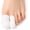 white, variant on Bukihome 12 PCS Toe Protectors, Silicone Toe Caps to Cushion Toe Blister, Corn, Callus, Hammer Toes,Great for Running, Walking, Stop Toe Pain (White,Multi-Size)