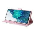 thumbnail image 5 of Nalacover Wallet Case for Samsung Galaxy S20 FE, Flower Pattern PU Leather Wrist Strap Handbag Magnetic Clasp Flip Cover with Kickstand Card Slots Holder Soft TPU Shockproof Case,Rose Flower, 5 of 8
