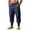 Navy, variant on QSXADF Men's Casual Jogger Pants Loose Drawstring Pants Solid Linen Casual Jogger Pants With Drawstring Waist And Pockets Relaxed Long Mens Casual Trousers