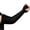 Black, variant on Men's Ruched Long Sun Protection Arm Sleeves Elegant Fingerless Stretchy Cooling Sleeves UV Blocking Breathable for Outdoor Cycling Free Size