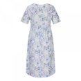 thumbnail image 5 of Patlollav Dresses Womens Casual Sexy Round Neck Print Summer Short Sleeve Pockets Dress, 5 of 6