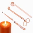 thumbnail image 2 of tredstone Candle Extinguisher Set Candle Snuffer Wick Trimmer Dipper Rose Gold 1Set, 2 of 6
