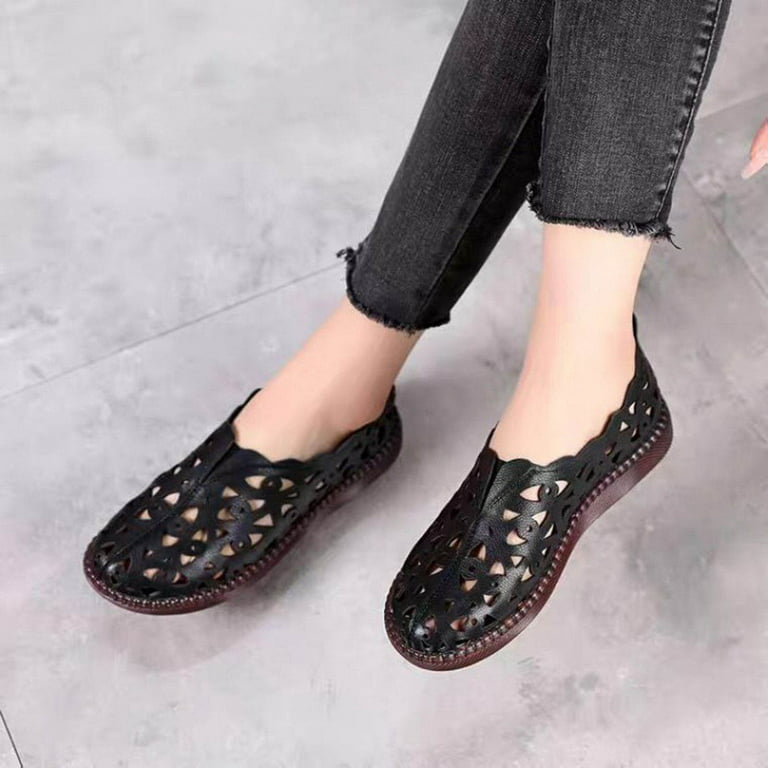 Women's Floral Pattern Ballet Flats Casual Loafers Lightweight Comfort  Travel Shoes Best Gift For Wife Mom Girlfriend