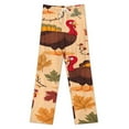 thumbnail image 3 of Autumn Happy Thanksgiving Turkey Pajama Pants Comfortable Elastic Waist Pajamas Fashion Sleepwear Bottoms Plus Size Homewear, 3 of 6