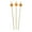 Mustard Yellow, variant on BambooMN 4.7" Premium Decorative Green Flower End Bamboo Cocktail Sandwich Fruit Drink Skewer Picks, 100 Pieces