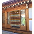 thumbnail image 2 of Doorway Drape Split Curtains, Retro Southwestern Tribal Style Brown Room Divider Privacy Door Curtains, 34" x 56", 2 of 7