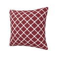 thumbnail image 2 of Wukai Red Moroccan Premium Polyester Fleece Pillow Covers with Hidden Zipper Closure,Luxuriously Soft and Durable-12"x12", 2 of 7