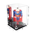 thumbnail image 1 of Better Display Cases Acrylic Versatile Display Case Display Case - Medium Square Box with Mirror Case, Silver Risers and Black Base 8" x 8" x 12" (V42/A060), 1 of 3