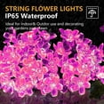 thumbnail image 5 of TiokMc Solar Fairy Blossom Flower String Lights, 22.96ft 50 LED, Pink, Outdoor Decorative Lights for Garden, Patio, Lawn, Christmas - 1 Pack, 5 of 8