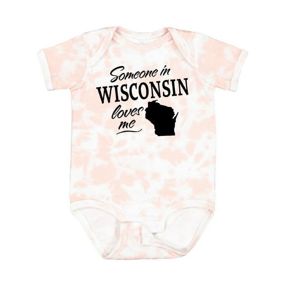 Inktastic Someone in Wisconsin Loves Me Boys or Girls Baby Bodysuit