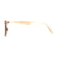 thumbnail image 4 of Womens Oversize Cat Eye Horn Rim Diva Sunglasses Peach Brown, 4 of 4