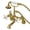 Brushed Brass, variant on Kingston Brass AE59T7 Aqua Vintage Wall Mount Tub Faucet with Hand Shower, Brushed Brass