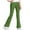 Style1-Green girls yoga pants, variant on School Uniform Pants for Girls High Waist Knit Flare Leggings Bell Bottoms Trendy Flared Leggings Gym Workout Athletic Yoga Pants Pantalones Para Ninas 5-16 Years