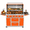 Orange, variant on 49'' Propane Gas Grill, Deluxe 99,000 BTU 4-Burner Stainless Steel BBQ Grill with Infrared Burner, Side Shelves, Lockable Casters, and Pull-Out Grease Tray for Outdoor Patio and Backyard