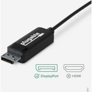 كابل USB C قابل للتوصيل إلى DisplayPort 6 أقدام ( 1.8 م ) ، حتى 4K عند 60 هرتز ، كابل USB C DisplayPort - متوافق مع Thunderbolt و USB-C - بدون سائق