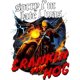 thumbnail image 2 of Sorry im Late i Was Crankin My Hog Horror Skeleton Ride Motorcycle Men's T-Shirt,Tee, 2 of 7