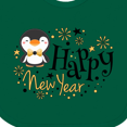thumbnail image 4 of Inktastic Happy New Year with Cute Penguin Boys or Girls Baby Bib, 4 of 4