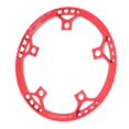 thumbnail image 3 of Cadena simple Macarena 45T 130 BCD + 5 piezas de pernos de piñón de bicicleta rojo, 3 of 8