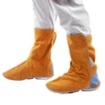 thumbnail image 3 of Tbest 1Pair Cowhide Heat Resistant Flame-Retardant Welding Boot CoverWelder Leg Foot Protection Welding Protective Shoes, 3 of 8