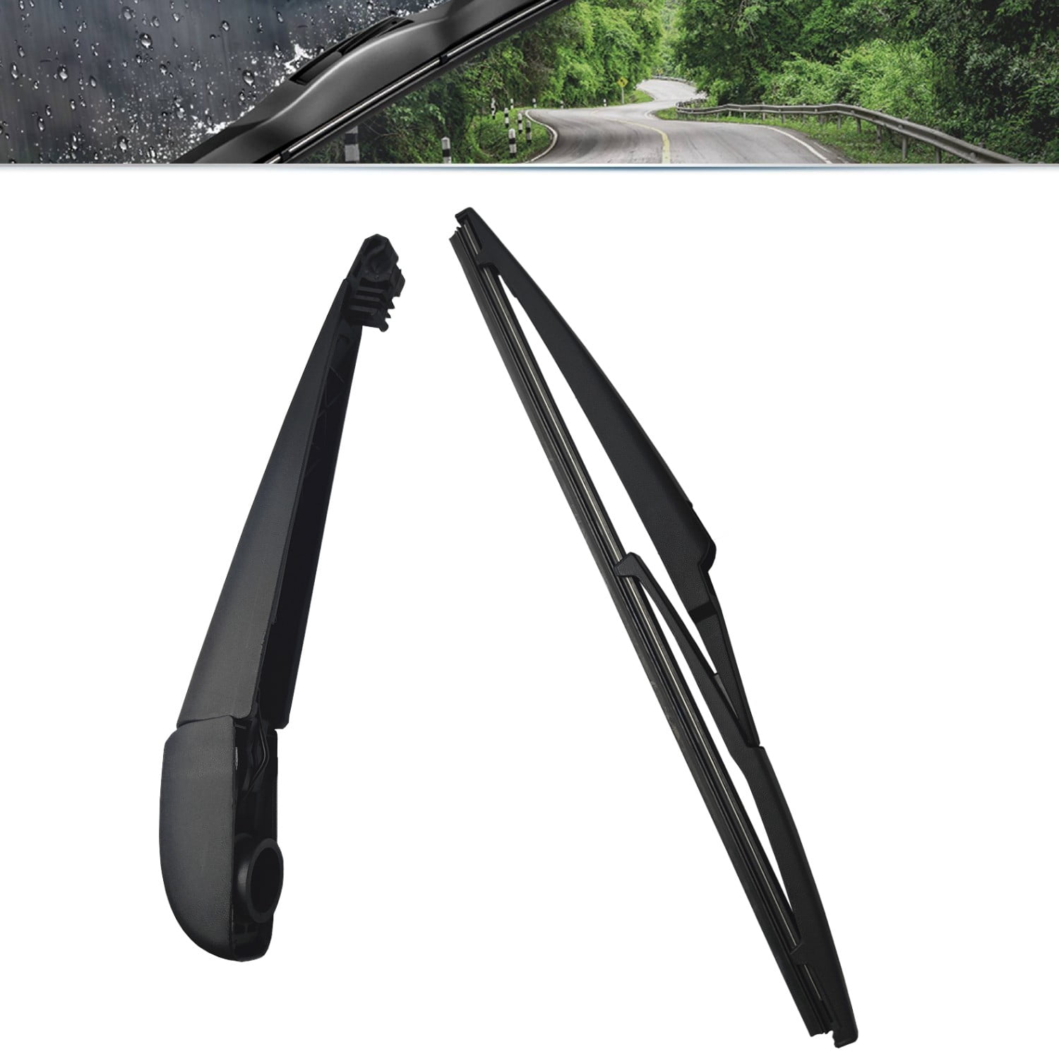 SOCOOL 26"+20"+12"+10.1" Wiper Blades Compatible with Toyota Highlander 2008-2019, Front Rear Windshield Wiper Blades with Arm (Pack of 4),Y06Z0K1W