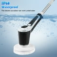 thumbnail image 6 of Electric Spin Scrubber, Cordless Bath Tub Power Scrubber with Long Handle & 7 Replaceable Heads, Detachable as Short Handle, Shower Cleaning Brush Household Tools for Bathroom & Tile Floor, 6 of 7