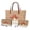 Brown - Cardinal Flower, variant on DISNIMO Dachshund Dog Print Handbag and Wallet Set Sunflower Butterfly Print Tote Shoulder Bag with Make Up Bag Fashion Top Handle Handbag for Daily Use