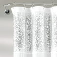 thumbnail image 2 of Lush Decor Decor Shimmer Sequins Shower Curtain, 70" x 72", Silver, 2 of 2