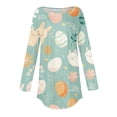 thumbnail image 5 of Pxiakgy Hauts de Pâques pour Femmes en Solde, Chemise à Manches Longues Imprimée Œuf de Pâques et Lapin Col Rond Décontracté Chandail en Molleton Printemps Pâques Lapin Œuf de Pâques Col Rond Ample Décontracté, 5 of 5