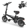 thumbnail image 2 of Electric Bike 500W 48V, 14' Mini Ebike for City Commuter, Folding Electric Bicycle for Adult with Two Seats UL2849, 2 of 12