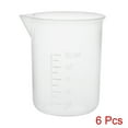 thumbnail image 6 of Unique Bargains Clear Plastic Measuring Cup Beaker Laboratory Set 50ml Capacity 6 Pcs, 6 of 6