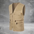 thumbnail image 1 of Catégorie de Produit Gilet d'Extérieur pour Hommes Unisexe avec Poche - Style Gilet de Travail pour Tenue Décontractée Quotidienne avec Design Uni à Fermeture Éclair Frontale, 1 of 4