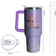 thumbnail image 2 of 40oz Mother Tumbler with Handle and Straw, Mom Insulated Stainless Steel Cup, Travel Coffee Mug Water Bottle, Birthday Mothers Day Gifts for Women, 2 of 6
