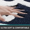 thumbnail image 2 of Alfombra De Baño Antideslizante, Alfombra De Baño De Microfibra Suave, Alfombra De Ducha Absorbente De Agua, Lavable A Máquina, 50 X 80 Cm - Azul Oscuro, 2 of 5