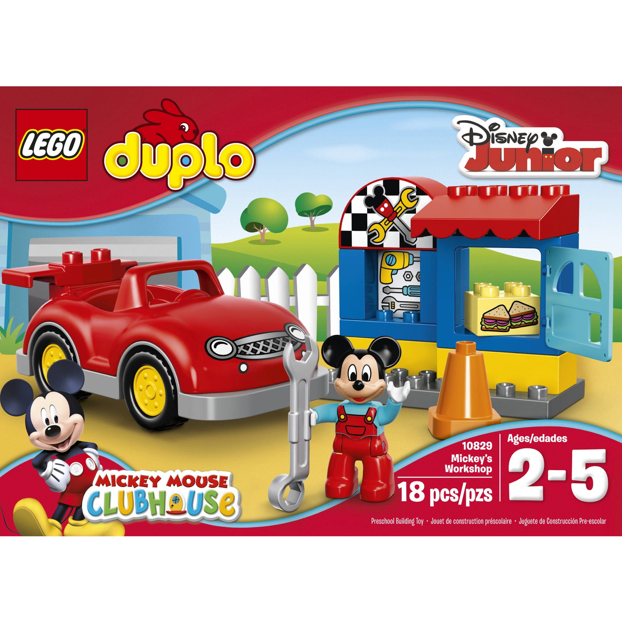 mickey mouse duplo car