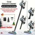 thumbnail image 4 of MAX 70Kpa Cordless Stick Vacuum 45min Runtime 50.72oz Dust Cup for Home, 4 of 13