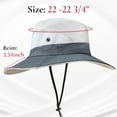 thumbnail image 2 of Ponytail Sun Bucket Hats for Women Men Wide Brim UPF 50+ Fishing & Beach Hats, 2 of 5
