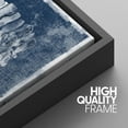 thumbnail image 4 of PixonSign Framed Wall Art Set Blue White Forest, Jungle, Ocean Plants Prints Nature Wilderness Modern Art Panels Rustic Scenic Relax/Calm for Living Room, Bedroom, Office - 16"x24"x3 Black, 4 of 5